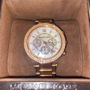 Womens Rose Gold Michael Kors Watch